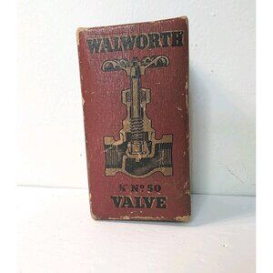 Vtg Walworth Bronze No 50 Globe Valve Original Box ONLY Made In USA